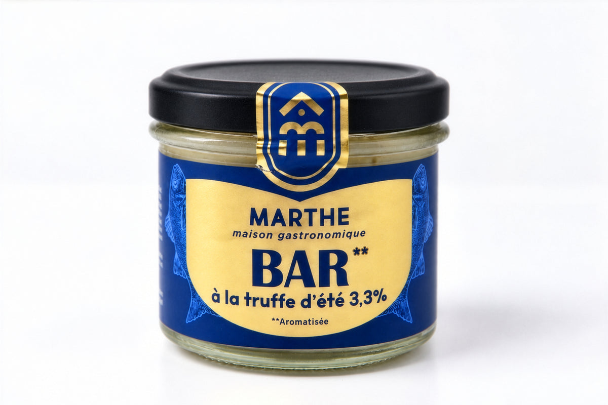 GAMME PREMIUM MER - Bar à la truffe d'été 4.6% - 90 gr - Conserverie artisanale Maison Marthe - Oléron