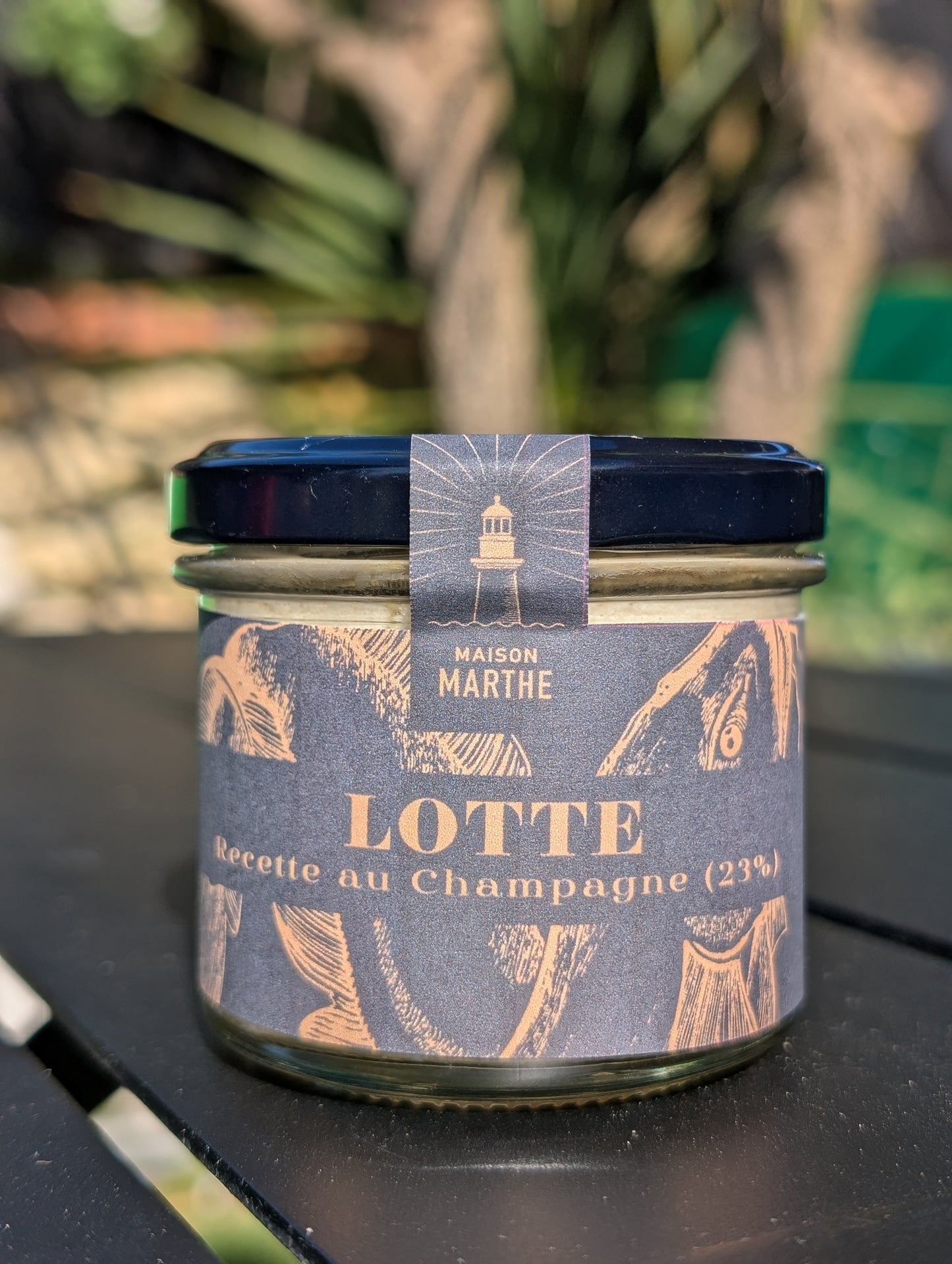 GAMME PREMIUM MER - Lotte recette au Champagne - 90 gr - Conserverie artisanale Maison Marthe - Oléron
