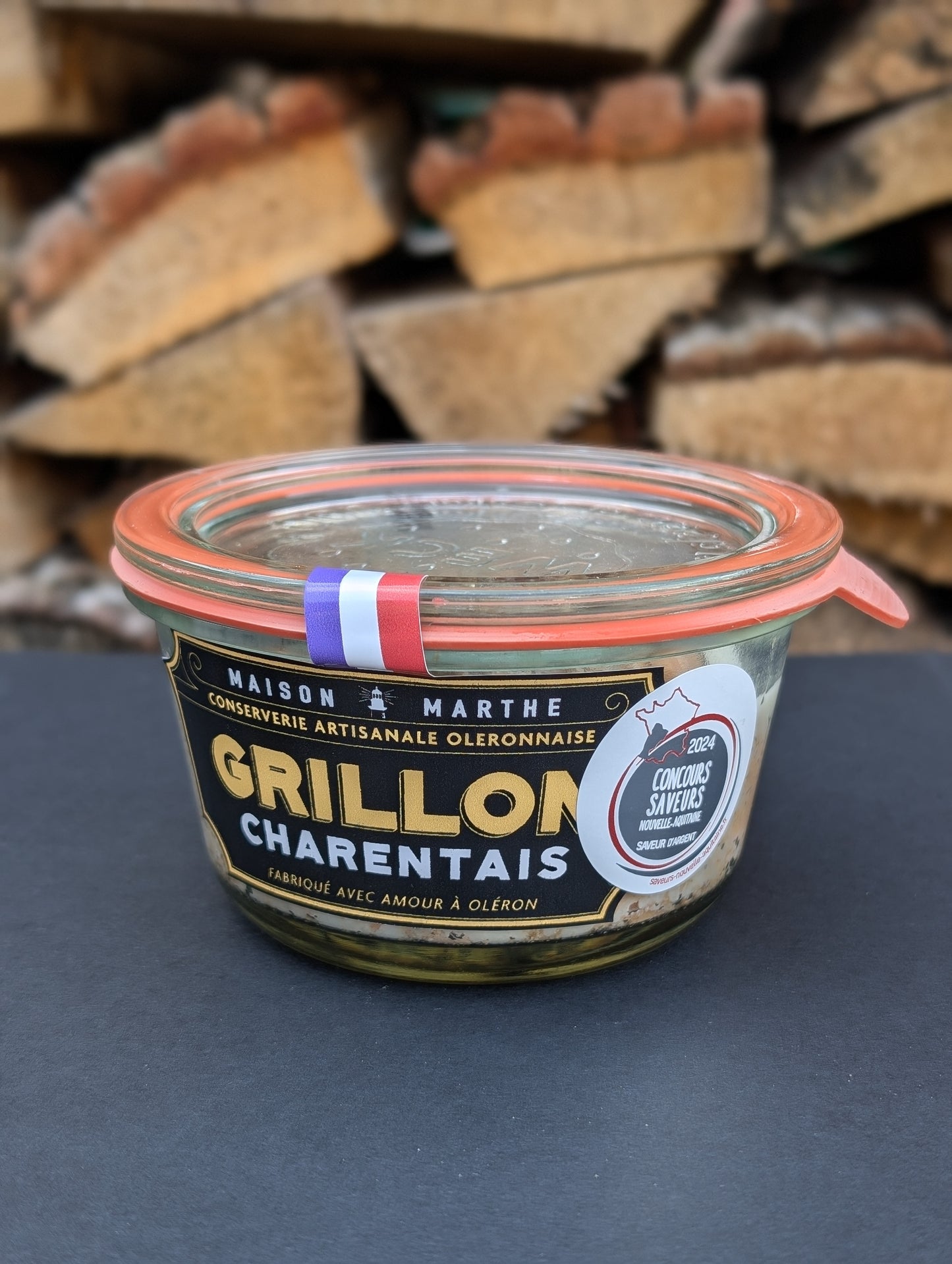 CONSERVE WECK TERRE - Grillon Charentais Médaillé - 170 gr - Charcuterie artisanale Maison Marthe