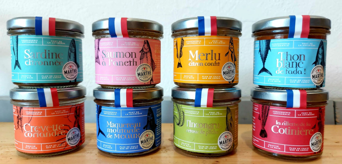 Offre découverte - 7 pots achetés + 1 offert! :) - Conserverie artisanale Maison Marthe - Oléron