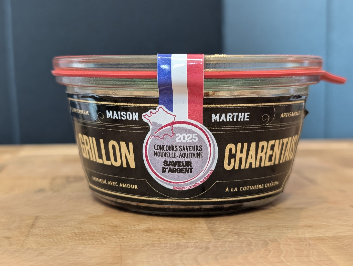 CONSERVE WECK TERRE - Grillon Charentais Médaillé Argent - 170 gr - Charcuterie artisanale Maison Marthe