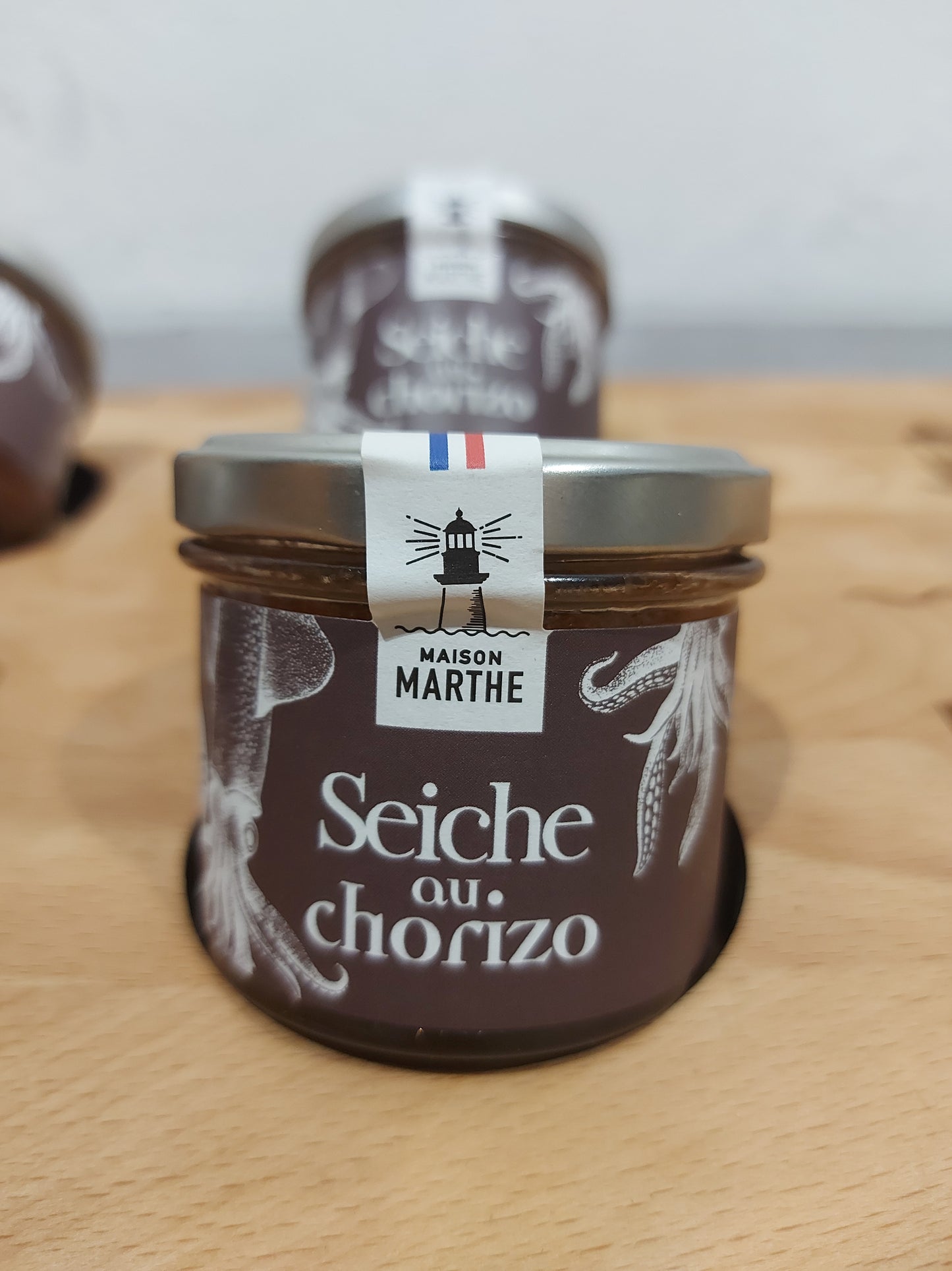 CONSERVE MER - Seiche au chorizo - 90 gr - Conserverie artisanale Maison Marthe - Oléron