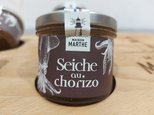 CONSERVE MER - Seiche au chorizo - 90 gr - Conserverie artisanale Maison Marthe - Oléron