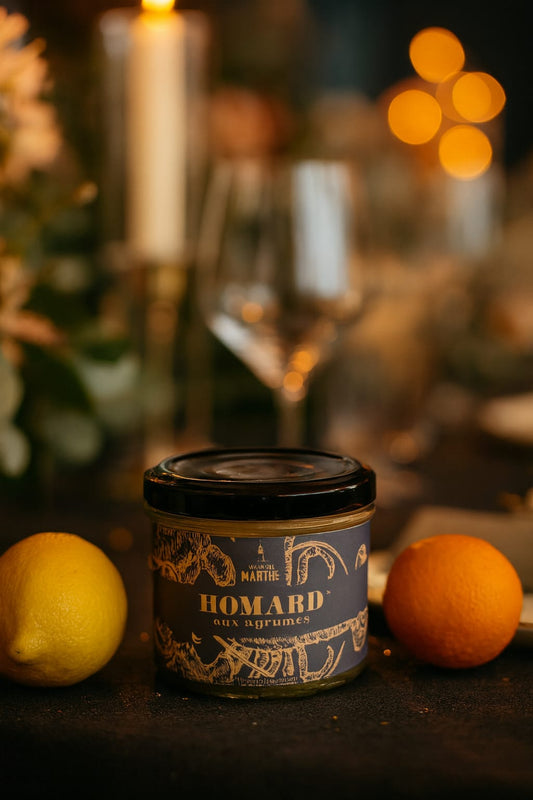 GAMME PREMIUM MER - Homard américain aux agrumes - 90 gr - Conserverie artisanale Maison Marthe - Oléron