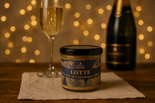 GAMME PREMIUM MER - Lotte recette au Champagne  - 90 gr - Conserverie artisanale Maison Marthe - Oléron