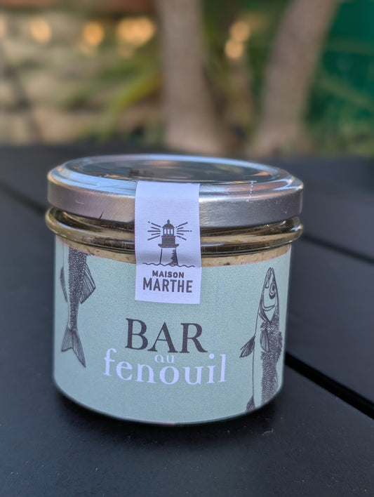 CONSERVE MER - Bar au fenouil - 90 gr - Conserverie artisanale Maison Marthe - Oléron