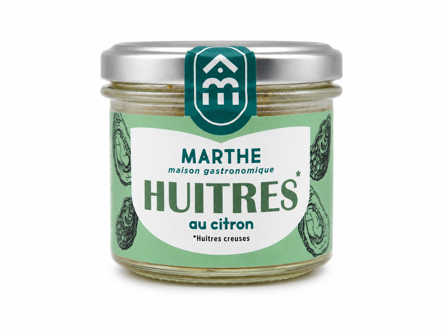 CONSERVE MER - Huître au citron - 90 gr - Conserverie artisanale Maison Marthe - Oléron