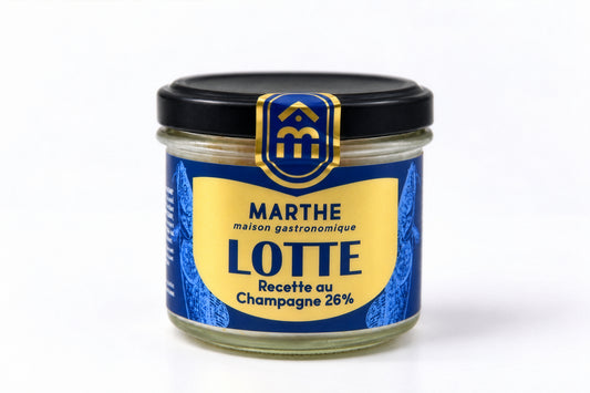 GAMME PREMIUM MER - Lotte recette au Champagne  - 90 gr - Conserverie artisanale Maison Marthe - Oléron