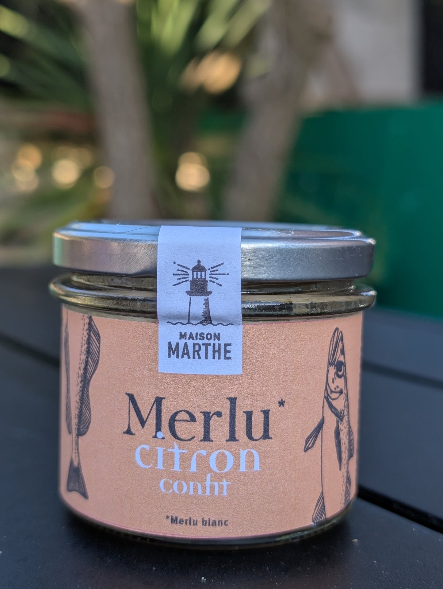 CONSERVE MER - Merlu blanc au citron confit- 90 gr - Conserverie artisanale Maison Marthe - Oléron