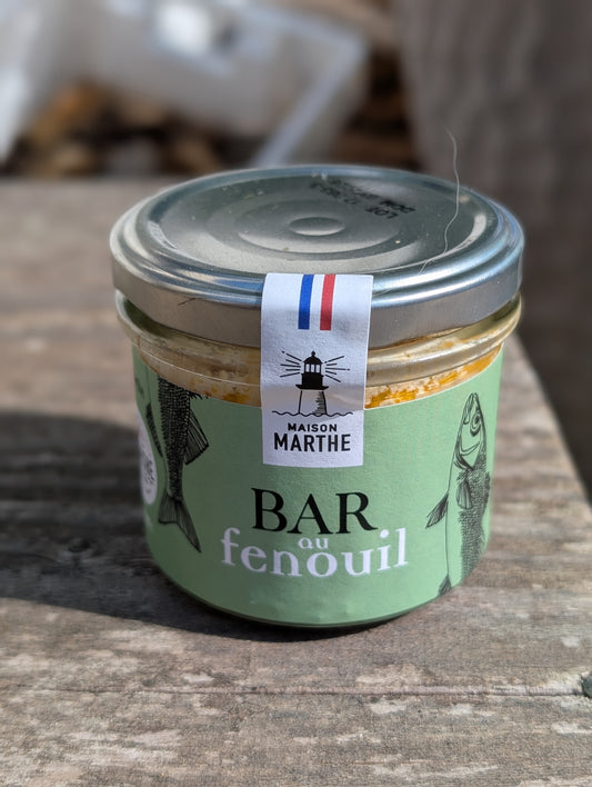 CONSERVE MER - Bar au fenouil - 90 gr - Conserverie artisanale Maison Marthe - Oléron