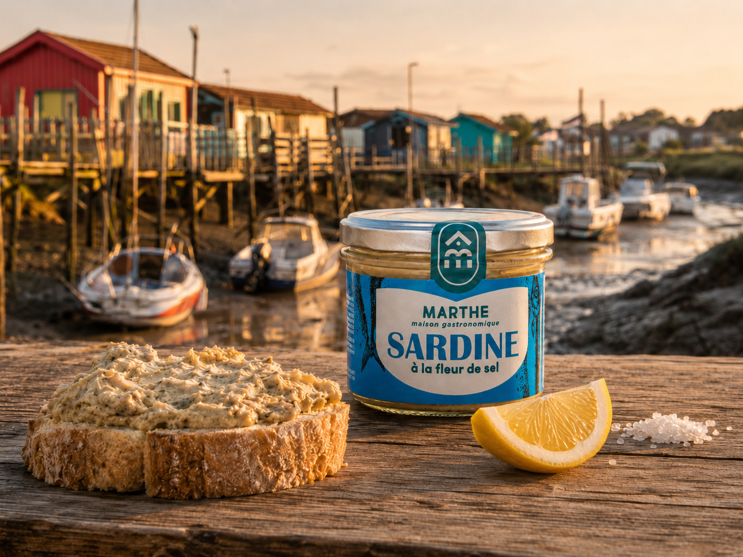 CONSERVE MER - Sardine Fleur de Sel - 90 gr - Conserverie artisanale Maison Marthe - Oléron