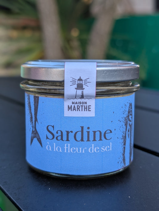 CONSERVE MER - Sardine Fleur de Sel - 90 gr - Conserverie artisanale Maison Marthe - Oléron