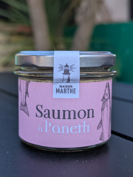 CONSERVE MER - Saumon à l'aneth - 90 gr - Conserverie artisanale Maison Marthe - Oléron