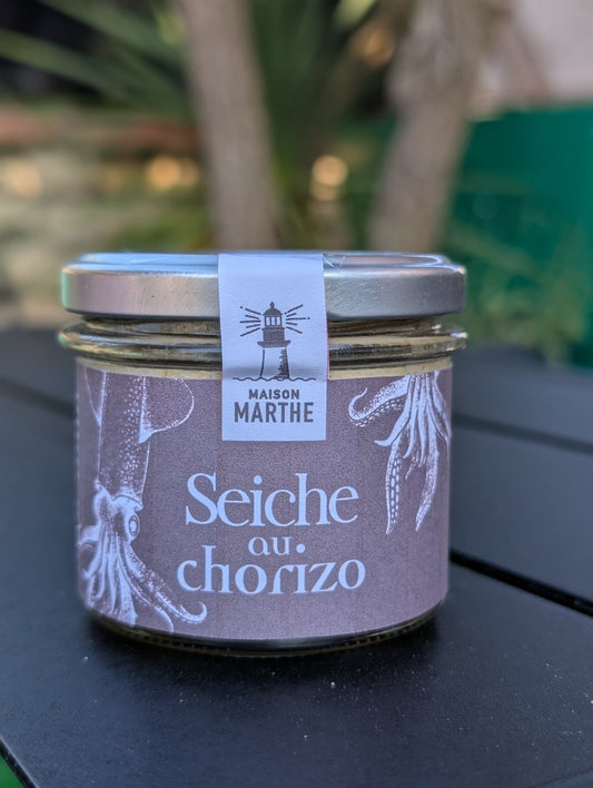 CONSERVE MER - Seiche au chorizo - 90 gr - Conserverie artisanale Maison Marthe - Oléron