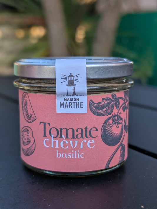 CONSERVE - Tomate au chèvre et basilic - 90 gr - Conserverie Artisanale Maison Marthe - Oléron