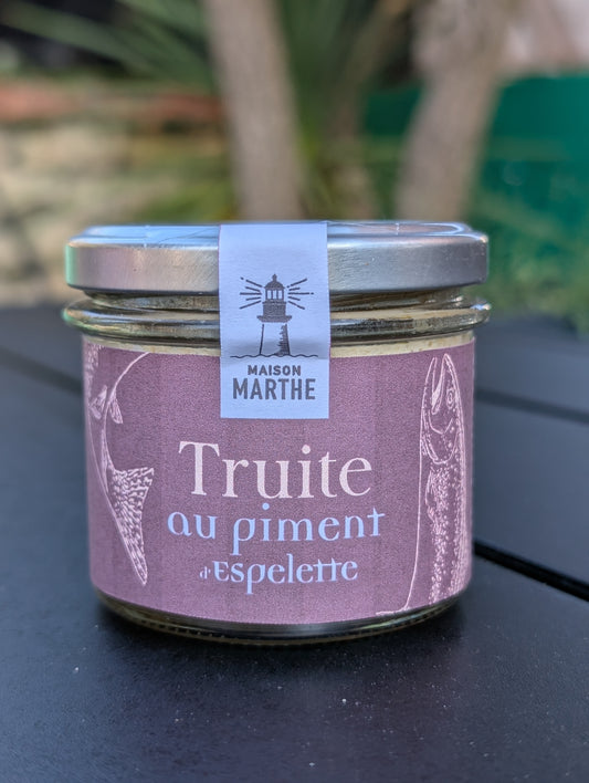 CONSERVE MER - Truite au piment d'Espelette - 90 gr – Conserverie artisanale Maison Marthe - Oléron