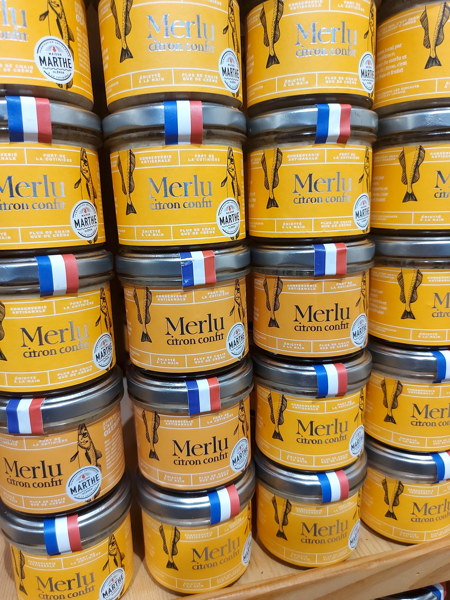 CONSERVE MER - Merlu au citron - 90 gr – Conserverie artisanale Maison Marthe - Oléron