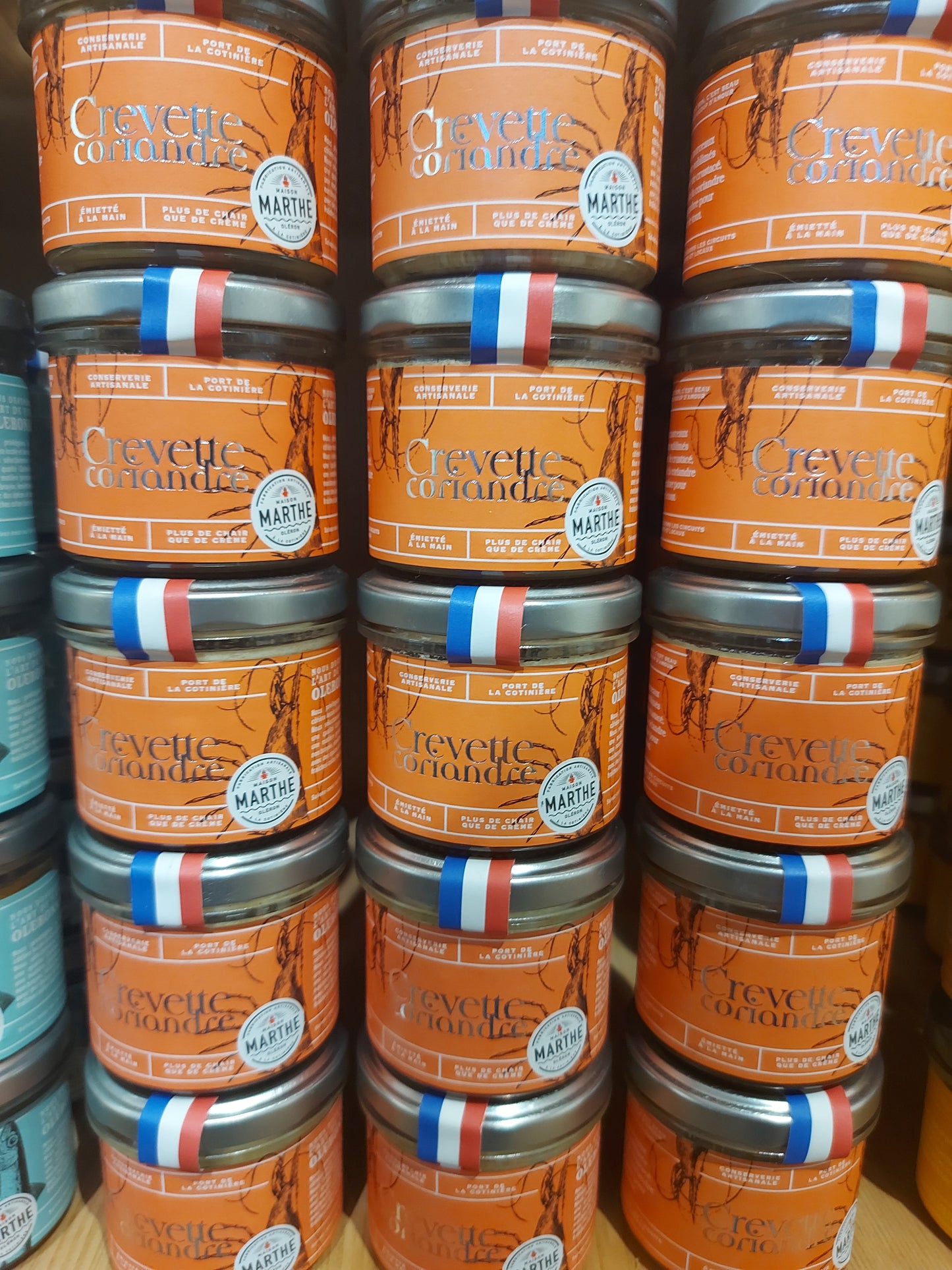 CONSERVE MER - Crevette coriandre gingembre - 90 gr – Conserverie artisanale Maison Marthe - Oléron