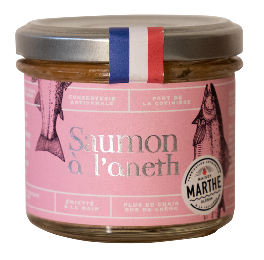 CONSERVE MER - Saumon à l'aneth médaillé - 90 gr - Conserverie artisanale Maison Marthe - Oléron