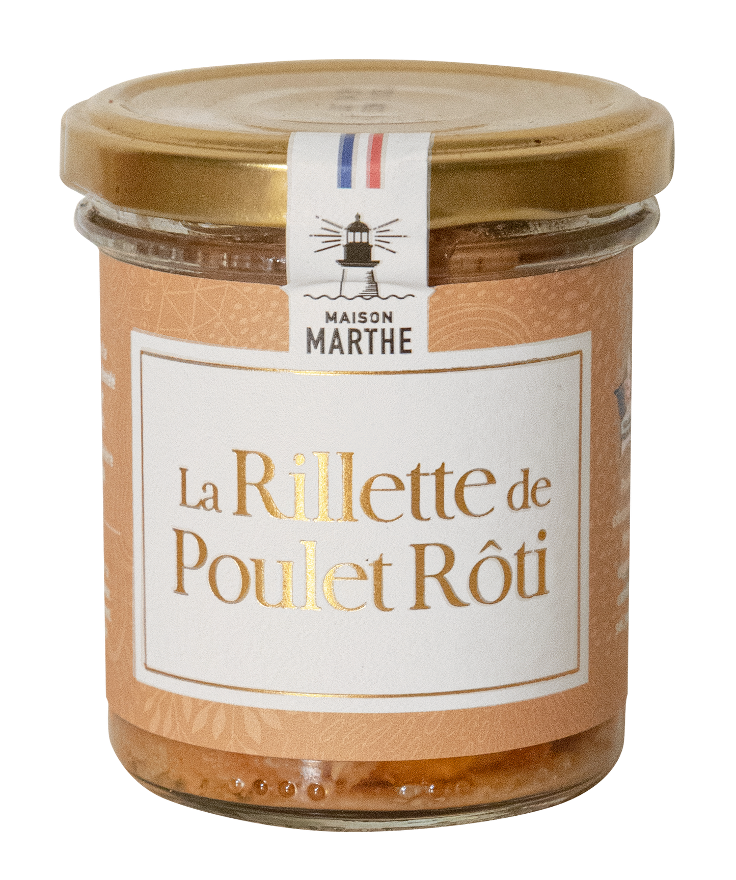 CONSERVE TERRE - Rillette de Poulet Rôti - 130 gr - Charcuterie artisanale Maison Marthe - Oléron