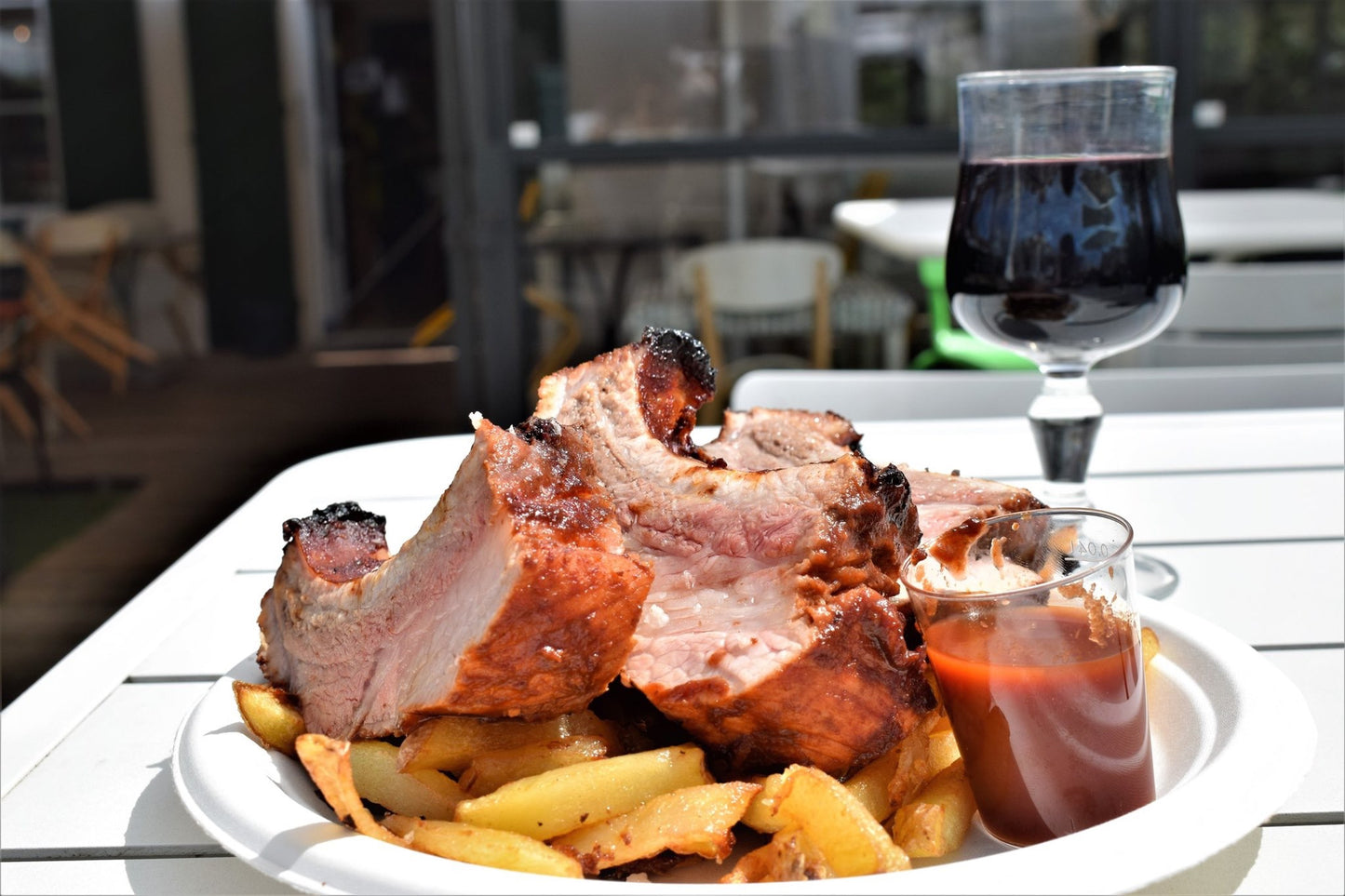 NOTRE SPÉCIALITÉ - Ribs épais cuits au feu de bois - 1 portion 200 gr sous vide - Charcuterie artisanale Maison Marthe - Oléron