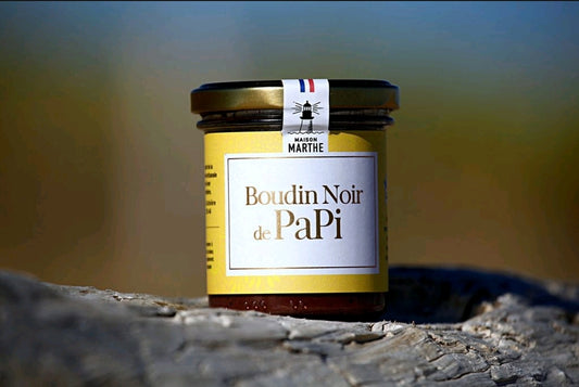 CONSERVE TERRE - Boudin Noir de Papi - 130 gr - Charcuterie artisanale Maison Marthe - Oléron