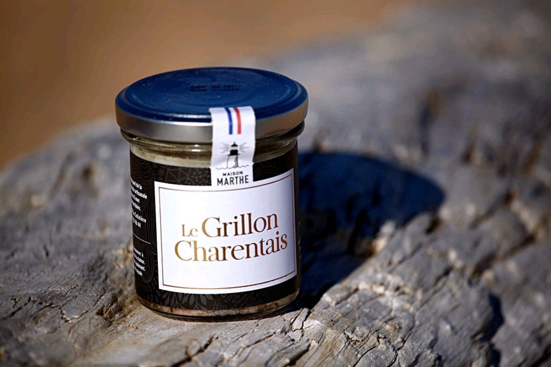 CONSERVE TERRE - Grillon Charentais Médaillé - 130 gr - Charcuterie artisanale Maison Marthe - Oléron